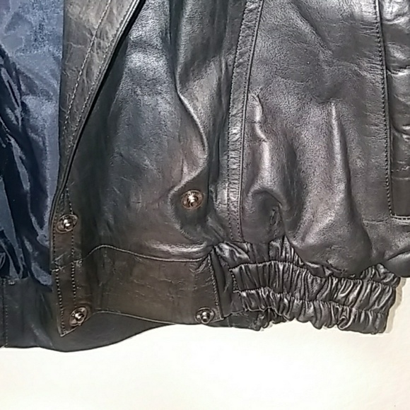 Ortiz Genuine Leather Bomber Jacket Size 38 - Picture 7 of 8
